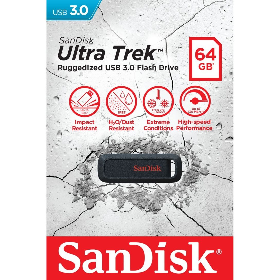 SanDisk Ultra Trek™ 64GB, USB 3.0 Flash Drive | Weltbild.ch
