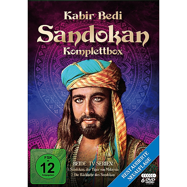 Sandokan: Komplettbox - Restaurierte Neuauflage, Kabir Bedi
