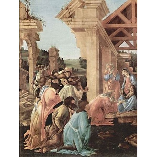 Sandro Botticelli - Anbetung der Könige (Washington), Detail - 100 Teile (Puzzle)