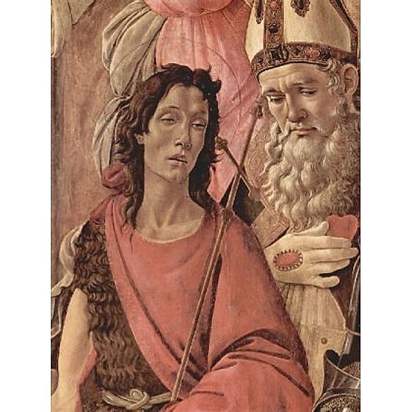 Sandro Botticelli-Thronende Madonna, vier Engel und Heilige, Hl. Johannes d. Täufer und Hl. Ignazius - 100 Teile (Puzzle