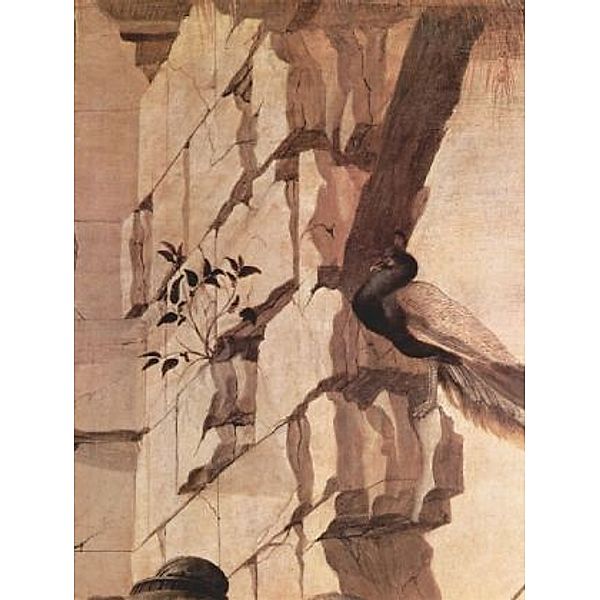 Sandro Botticelli - Zanobi-Altar, Anbetung der Heiligen Drei Könige, Detail: Pfau - 100 Teile (Puzzle)