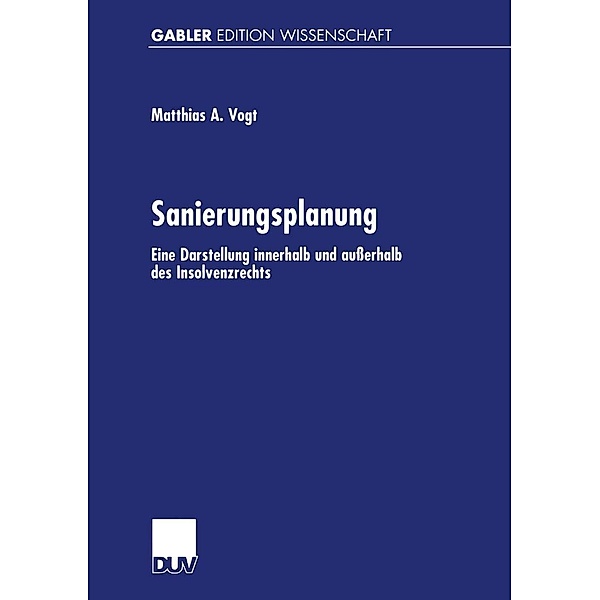 Sanierungsplanung / Gabler Edition Wissenschaft