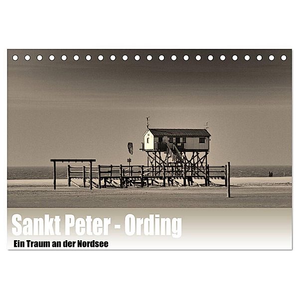 Sankt Peter-Ording. Ein Traum an der Nordsee (Tischkalender 2024 DIN A5 quer), CALVENDO Monatskalender, Guido Wulf