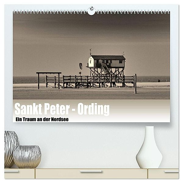 Sankt Peter-Ording. Ein Traum an der Nordsee (hochwertiger Premium Wandkalender 2024 DIN A2 quer), Kunstdruck in Hochglanz, Guido Wulf