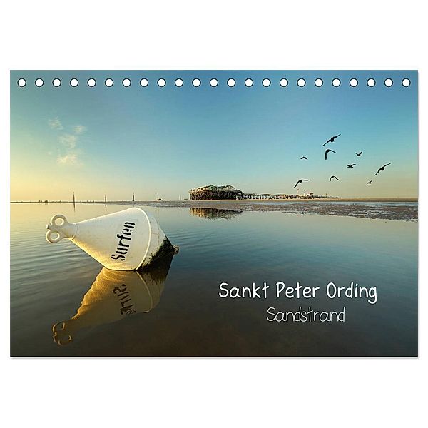 Sankt Peter Ording Sandstrand (Tischkalender 2024 DIN A5 quer), CALVENDO Monatskalender, Jenny Sturm
