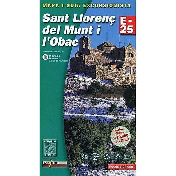 Sant Llorenc del Munt Wanderkarte