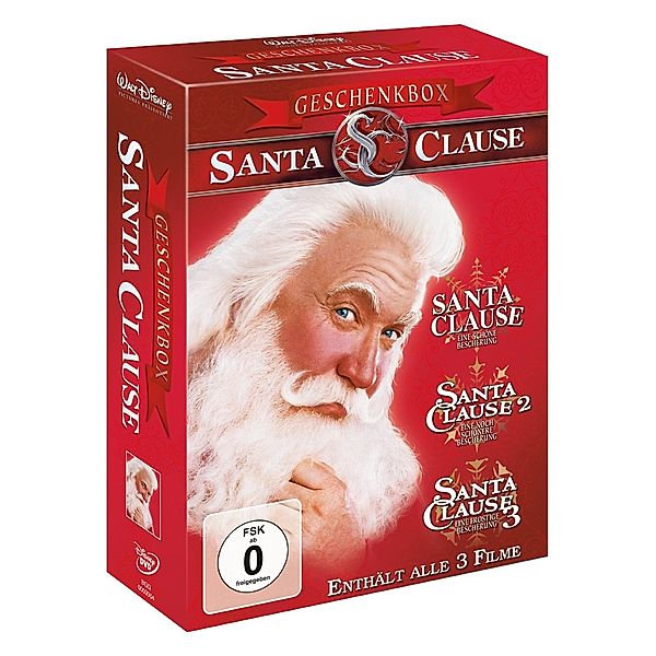 Santa Clause Geschenkbox, Santa Clause Dreierpack
