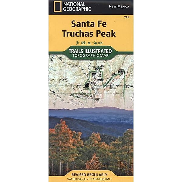 Sante Fe, Truchas Peak, National Geographic Maps - Trails Illust