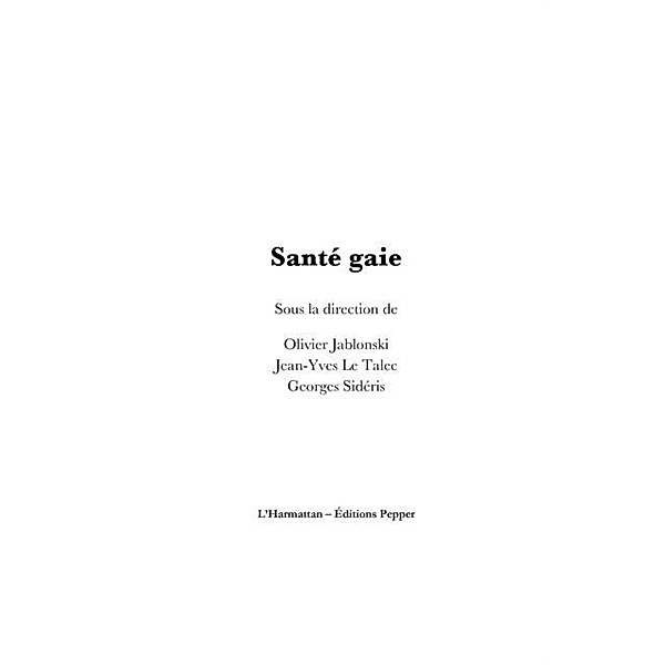 Sante gaie / Hors-collection, Collectif