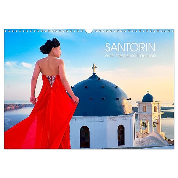 Santorin - eine Insel zum Träumen (Wandkalender 2024 DIN A3 quer), CALVENDO Monatskalender, Calvendo, Klaus Ruttloff