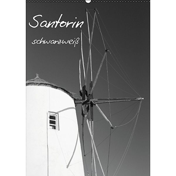 Santorin schwarzweiß (Wandkalender 2015 DIN A2 hoch), Sabine Reuke