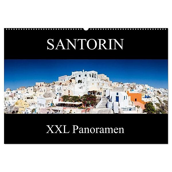 Santorin - XXL Panoramen (Wandkalender 2024 DIN A2 quer), CALVENDO Monatskalender, Juergen Schonnop