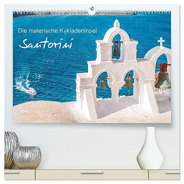 Santorini - Die malerische Kykladeninsel (hochwertiger Premium Wandkalender 2024 DIN A2 quer), Kunstdruck in Hochglanz, Thomas / Jastram, Elisabeth Jastram