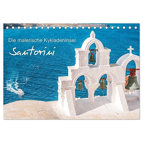 Santorini - Die malerische Kykladeninsel (Tischkalender 2024 DIN A5 quer), CALVENDO Monatskalender, Thomas / Jastram, Elisabeth Jastram