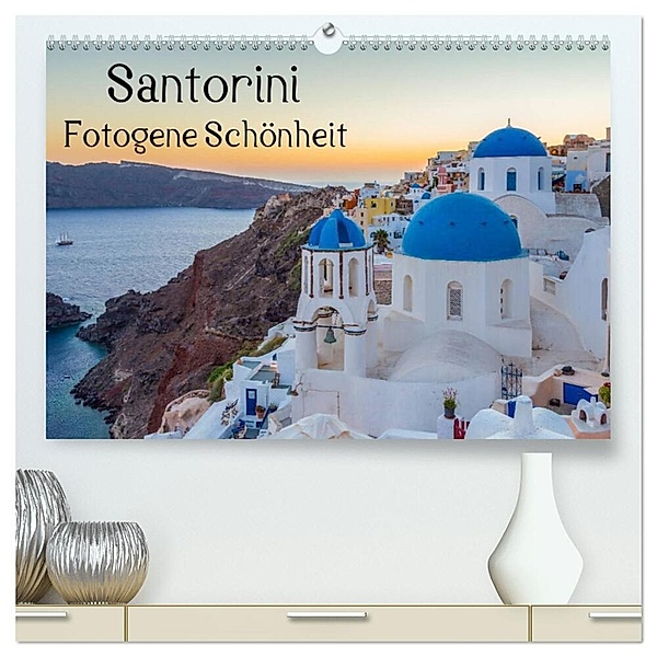 Santorini - Fotogene Schönheit (hochwertiger Premium Wandkalender 2024 DIN A2 quer), Kunstdruck in Hochglanz, Thomas Klinder