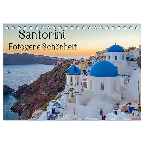 Santorini - Fotogene Schönheit (Tischkalender 2024 DIN A5 quer), CALVENDO Monatskalender, Thomas Klinder