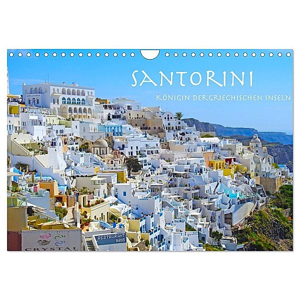 Santorini Königin der griechischen Inseln (Wandkalender 2024 DIN A4 quer), CALVENDO Monatskalender, Calvendo, Melanie Sommer