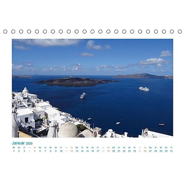 Santorini - Thira (Tischkalender 2020 DIN A5 quer), Klaus-Peter Huschka