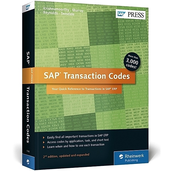 SAP Transaction Codes, Venki Krishnamoorthy, Martin Murray, Norman Reynolds, Peter Teesdale
