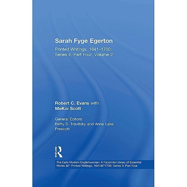 Sarah Fyge Egerton, Robert C. Evans