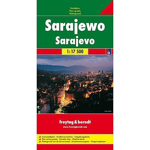 Sarajewo, Stadtplan 1:17.500. Sarajevo