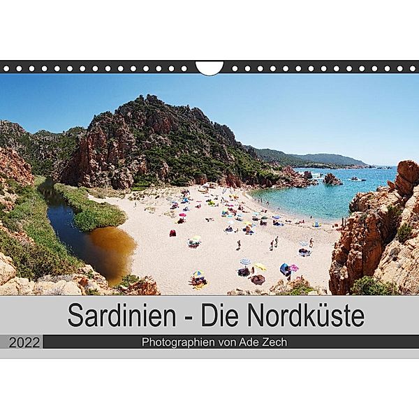 Sardinien - Die Nordküste (Wandkalender 2022 DIN A4 quer), Ade Zech