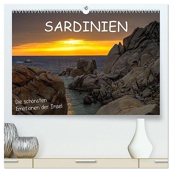 Sardinien - die schönsten Emotionen der Insel (hochwertiger Premium Wandkalender 2025 DIN A2 quer), Kunstdruck in Hochglanz, Calvendo, Foto UNICO