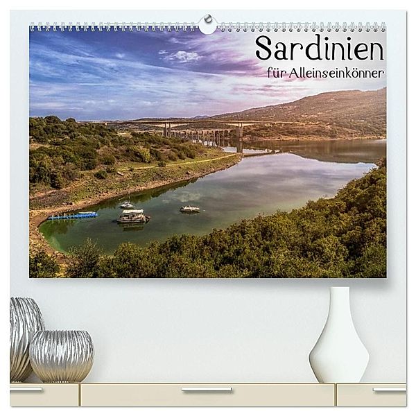 Sardinien - Für Alleinseinkönner (hochwertiger Premium Wandkalender 2024 DIN A2 quer), Kunstdruck in Hochglanz, Tom Wald
