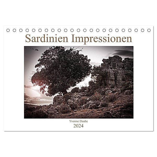 Sardinien Impressionen (Tischkalender 2024 DIN A5 quer), CALVENDO Monatskalender, Yvonne Daube