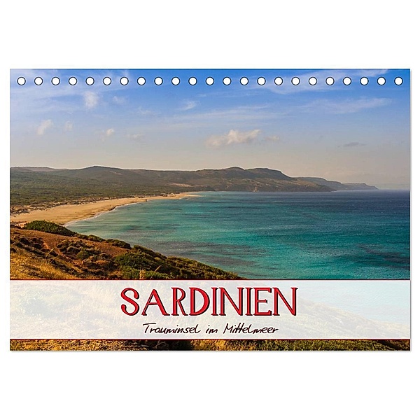 Sardinien Panoramakalender / CH-Version (Tischkalender 2024 DIN A5 quer), CALVENDO Monatskalender, Marcel Wenk