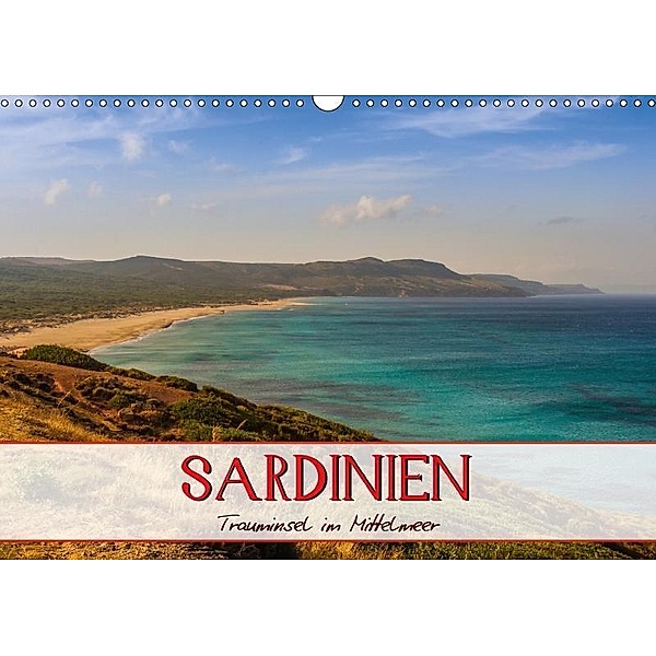 Sardinien Panoramakalender / CH-Version (Wandkalender 2017 DIN A3 quer), Marcel Wenk