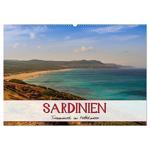 Sardinien Panoramakalender / CH-Version (Wandkalender 2024 DIN A2 quer), CALVENDO Monatskalender, Marcel Wenk