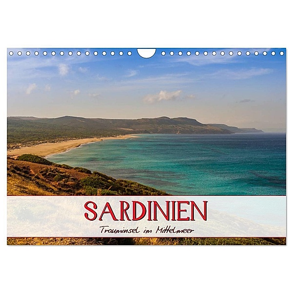 Sardinien Panoramakalender / CH-Version (Wandkalender 2024 DIN A4 quer), CALVENDO Monatskalender, Marcel Wenk