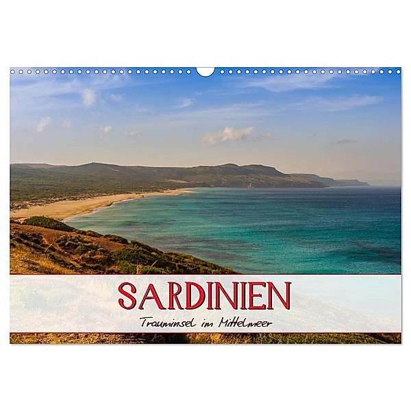Sardinien Panoramakalender / CH-Version (Wandkalender 2024 DIN A3 quer), CALVENDO Monatskalender, Marcel Wenk