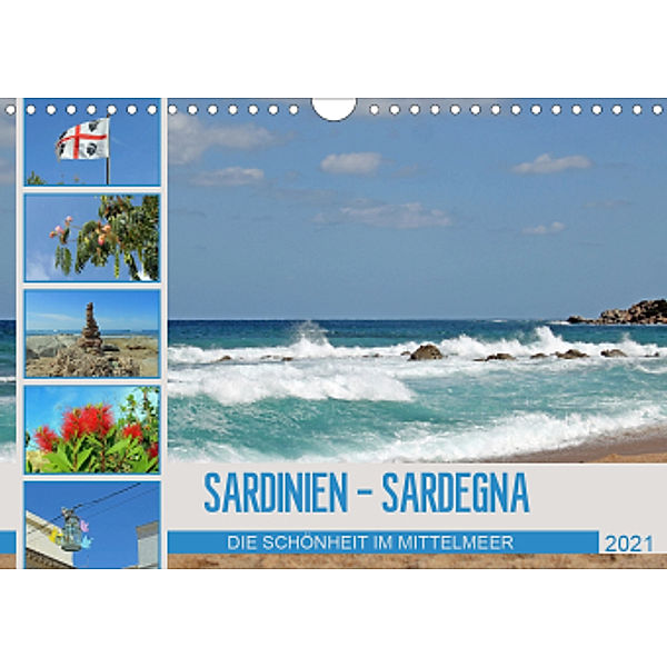 SARDINIEN - SARDEGNA (Wandkalender 2021 DIN A4 quer), Konstanze Junghanns