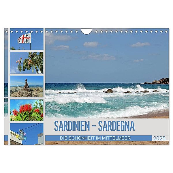 SARDINIEN - SARDEGNA (Wandkalender 2025 DIN A4 quer), CALVENDO Monatskalender, Calvendo, Konstanze Junghanns