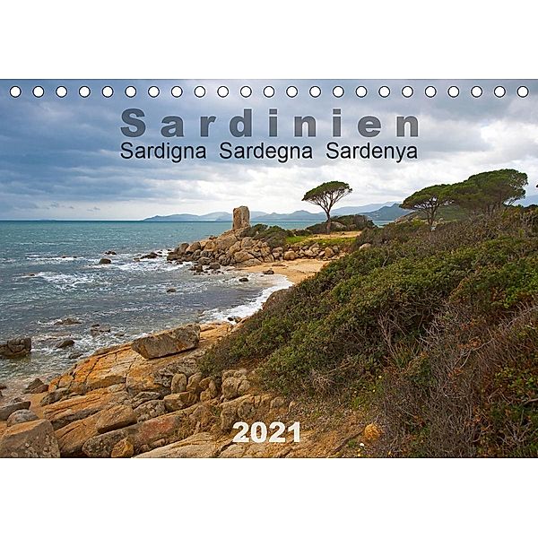 Sardinien Sardigna Sardegna Sardenya 2021 (Tischkalender 2021 DIN A5 quer), Michael Miltzow
