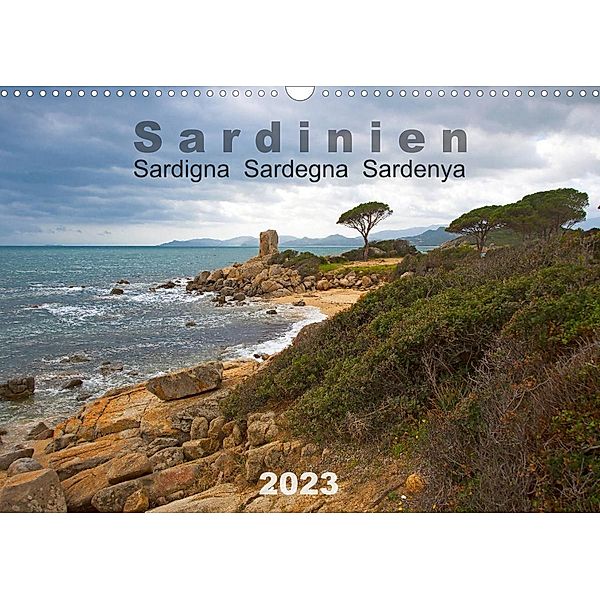 Sardinien Sardigna Sardegna Sardenya 2023 (Wandkalender 2023 DIN A3 quer), Michael Miltzow