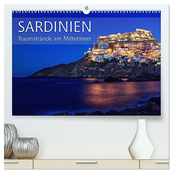 Sardinien - Traumstrände am Mittelmeer (hochwertiger Premium Wandkalender 2024 DIN A2 quer), Kunstdruck in Hochglanz, Patrick Rosyk