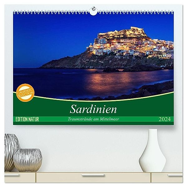Sardinien - Traumstrände am Mittelmeer (hochwertiger Premium Wandkalender 2024 DIN A2 quer), Kunstdruck in Hochglanz, Patrick Rosyk
