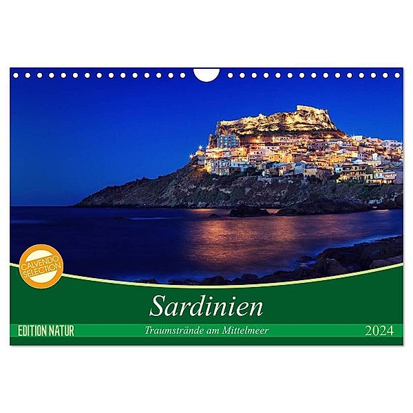 Sardinien - Traumstrände am Mittelmeer (Wandkalender 2024 DIN A4 quer), CALVENDO Monatskalender, Patrick Rosyk