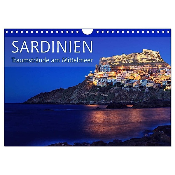 Sardinien - Traumstrände am Mittelmeer (Wandkalender 2024 DIN A4 quer), CALVENDO Monatskalender, Patrick Rosyk