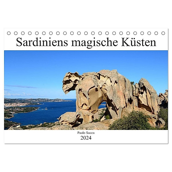 Sardiniens magische Küsten (Tischkalender 2024 DIN A5 quer), CALVENDO Monatskalender, Paolo Succu