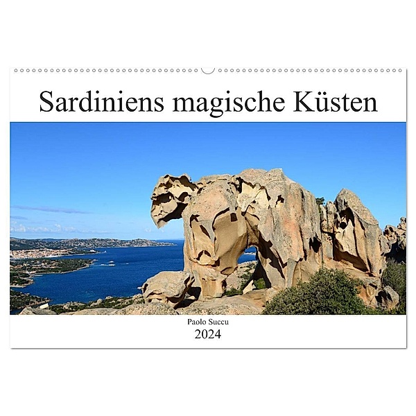 Sardiniens magische Küsten (Wandkalender 2024 DIN A2 quer), CALVENDO Monatskalender, Paolo Succu