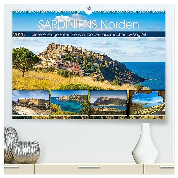 Sardiniens Norden (hochwertiger Premium Wandkalender 2025 DIN A2 quer), Kunstdruck in Hochglanz, Calvendo, VogtArt