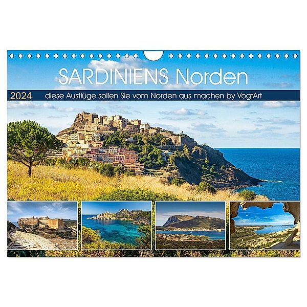 Sardiniens Norden (Wandkalender 2024 DIN A4 quer), CALVENDO Monatskalender, VogtArt