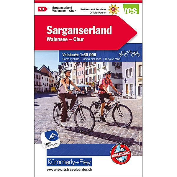 Sarganserland - Walensee - Chur Nr. 13 Velokarte 1:60 000