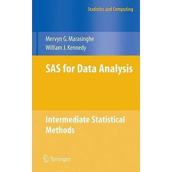 SAS for Data Analysis, Mervyn G. Marasinghe, William J. Kennedy