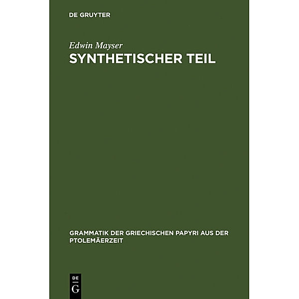 Satzlehre.Tl.3, Edwin Mayser