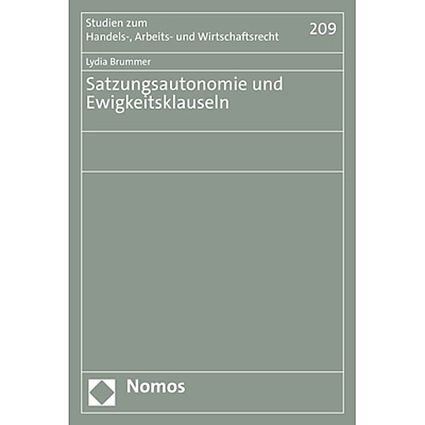 Satzungsautonomie und Ewigkeitsklauseln, Lydia Brummer